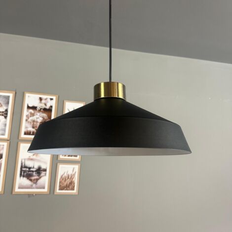 bamyum Lema Suspension Luminaire Rétro en Metal de 37,5 cm, Lustre de Salon Vintage, Éclairage de Plafond pour Chambre, Cuisine, Lampe Suspendue (1/5)