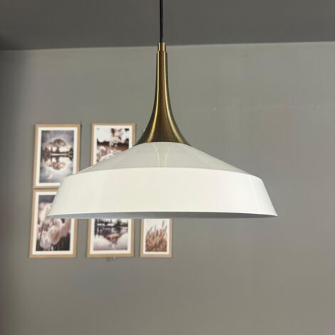 bamyum Lema Suspension Luminaire Rétro en Metal de 37,5 cm, Lustre de Salon Vintage, Éclairage de Plafond pour Chambre, Cuisine, Lampe Suspendue (1/5)