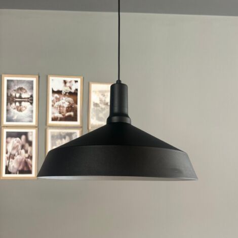 bamyum Lema Suspension Luminaire Rétro en Metal de 37,5 cm, Lustre de Salon Vintage, Éclairage de Plafond pour Chambre, Cuisine, Lampe Suspendue (1/5)