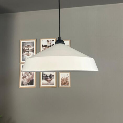 bamyum Lema Suspension Luminaire Rétro en Metal de 37,5 cm, Lustre de Salon Vintage, Éclairage de Plafond pour Chambre, Cuisine, Lampe Suspendue (1/5)
