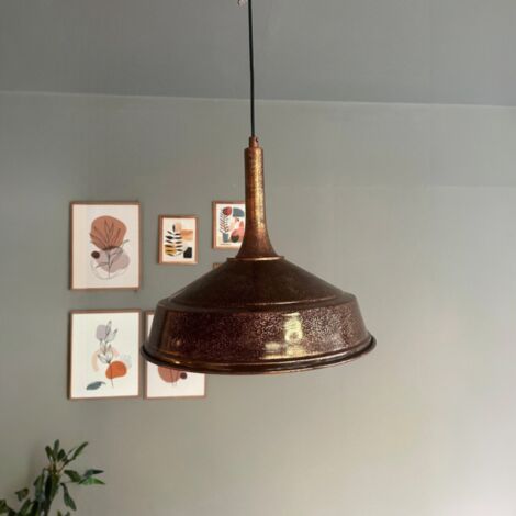 bamyum Asletl-35 Suspension Luminaire Rétro en Metal de 35 cm, Lustre de Salon Vintage, Éclairage de Plafond pour Chambre, Cuisine, Lampe Suspendue (1/5)