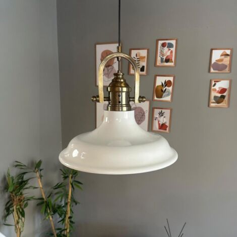 bamyum Bergo Suspension Luminaire Industrielle Rétro en Metal de 26 cm, Lustre de Salon Vintage, Éclairage de Plafond pour Chambre, Cuisine, Plafonnier, Lampe Suspendue (1/5)