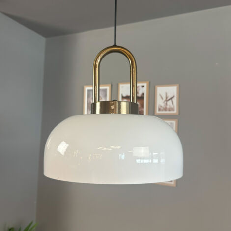 bamyum Rocha Suspension Luminaire Industrielle Rétro en Metal de 30 cm, Lustre de Salon Vintage, Éclairage de Plafond pour Chambre, Cuisine, Plafonnier, Lampe Suspendue (1/5)