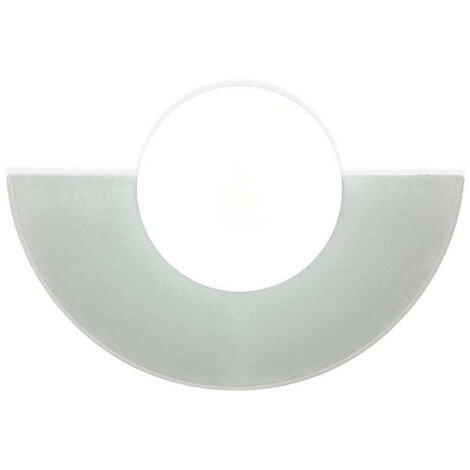 bamyum Applique Murale Intérieure et Exterieur, Luminaire Chambre Moderne avec Boule de Verre Blanc, Cuisine, Salle de Bain, Couloir, Lampe Murale en Metal, Applique Murale Gris