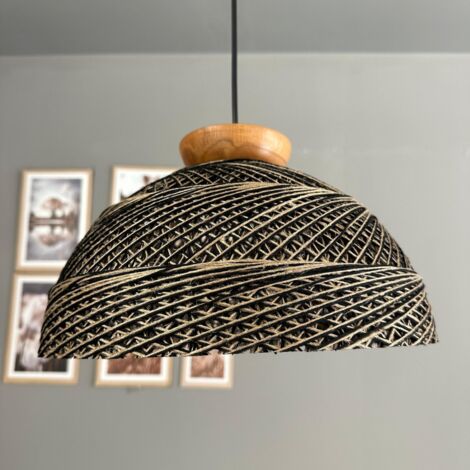 bamyum Yimpi Bohem Suspension Luminaire en Metal de 30cm, Lustre Salon, Cuisine, Chambre, Salle à Manger, Couloir Lampe Ronde E27, Éclairage Intérieur (1/5)