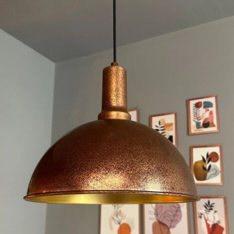 bamyum Yimpi Suspension Luminaire Vintage, Lustre Salon de 30 cm en Métal, Lampe E27 pour Chambre, Salle à Manger (1/5)