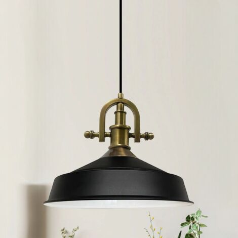 bamyum Asletl-Marine Suspension Luminaire Vintage, Lustre Salon de 40 cm en Métal, Lampe E27 pour Chambre, Salle à Manger (1/5)