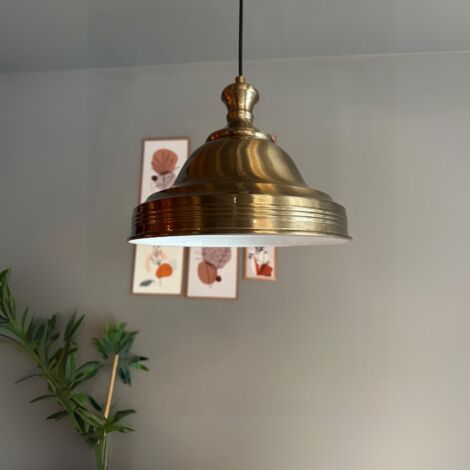 bamyum Ulmete Suspension Luminaire Vintage, Lustre Salon de 26 cm en Métal, Lampe E27 pour Chambre, Salle à Manger (1/5)