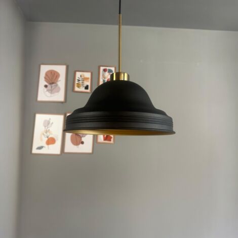 bamyum Ulmete Suspension Luminaire Vintage, Lustre Salon de 26 cm en Métal, Lampe E27 pour Chambre, Salle à Manger (1/5)