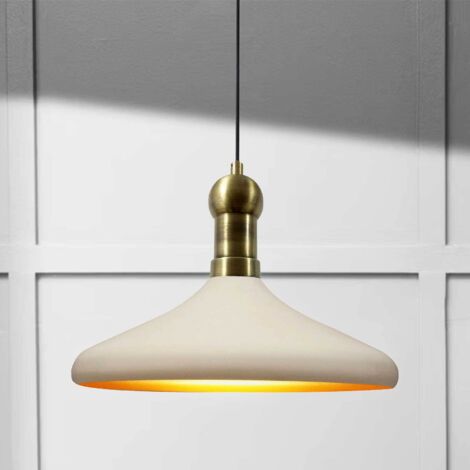bamyum Champion Suspension Luminaire Vintage, Lustre Salon de 35 cm en Métal, Lampe E27 pour Chambre, Salle à Manger (1/3)