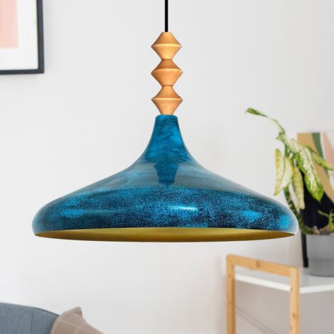 bamyum Champion Suspension Luminaire Vintage, Lustre Salon de 35 cm en Métal, Lampe E27 pour Chambre, Salle à Manger (1/3)