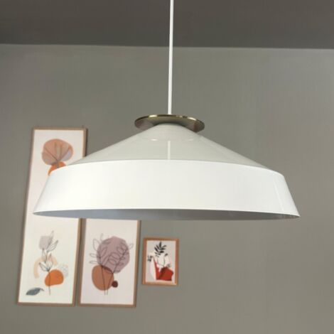 bamyum Lema Suspension Luminaire Vintage, Lustre Salon de 37,5 cm en Métal, Lampe E27 pour Chambre, Salle à Manger (1/4)