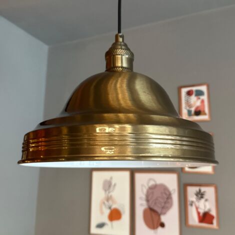 bamyum Ulmete Suspension Luminaire Vintage, Lustre Salon de 26 cm en Métal, Lampe E27 pour Chambre, Salle à Manger (1/5)