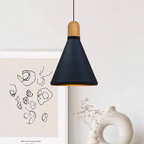 bamyum Sabonis Suspension Luminaire Vintage, Lustre Salon de 25 cm en Métal, Lampe E27 pour Chambre, Salle à Manger (1/5)