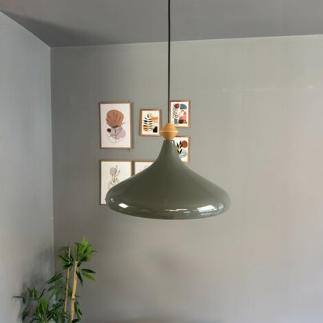 bamyum Champion Suspension Luminaire Vintage, Lustre Salon de 35 cm en Métal, Lampe E27 pour Chambre, Salle à Manger (1/5)