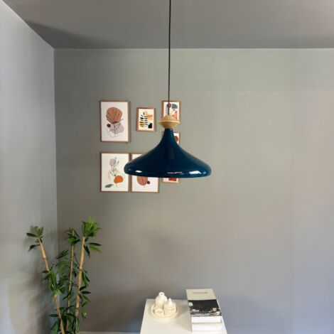 bamyum Champion Suspension Luminaire Vintage, Lustre Salon de 35 cm en Métal, Lampe E27 pour Chambre, Salle à Manger (1/3)