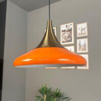 Paladin Lustre Simple Orange Vif, Lampe Suspendue, Hôtel, Restaurant, Cuisine, Salon, Hall, Lustre Pour Jeunes, Modèles