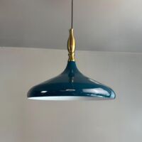 Bamyum Suspension Champion Simya Métal Lampe Suspendue Moderne Lampe de Cuisine Blue Nuit