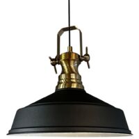 bamyum Suspension Luminaire Rétro en Metal de 30 cm, Lustre de Salon Vintage, Éclairage de Plafond pour Chambre, Cuisine, Lampe Suspendue
