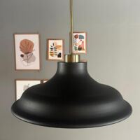 bamyum Bergo Suspension Luminaire Industrielle Rétro en Metal de 26 cm, Lustre de Salon Vintage, Éclairage de Plafond pour Chambre, Cuisine, Plafonnier, Lampe Suspendue