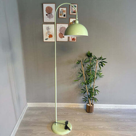 Moderne Stehlampe aus Minzgrün Metall mit Beweglichem Kopfteil, E27-Sockel, Moderne Stehlampe für Wohnzimmer oder Schlafzimmer (1/5)