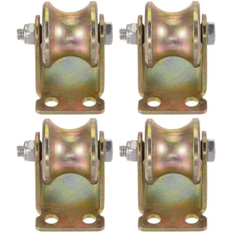 Roues En Nylon Pour Portail Coulissant - Lot De 4 - Capacité 200 Kg - Rainure En V 90° - Fabriqué En UE