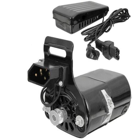Pédale de machine à coudre, Moteur de machine à coudre, pédale univers de machine à coudre vintage, pièces de rechange de moteur à coudre 180w avec pédale, faible bruit et performance stable (1/5)