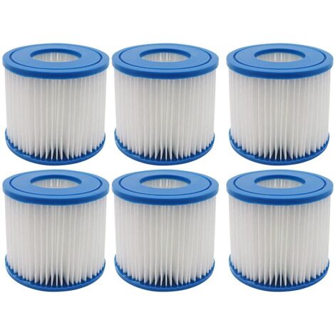 Lot de 4 Cartouches filtrantes pour Piscine de Type D & VII , Cartouches filtrantes de rechange compatibles avec Summer Waves (1/5)