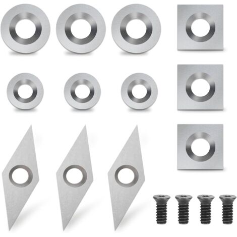 12 PièCes Plaquette Carbure Tournage Bois , Plaquettes De Coupe , Carbure Gouges Tournage Bois