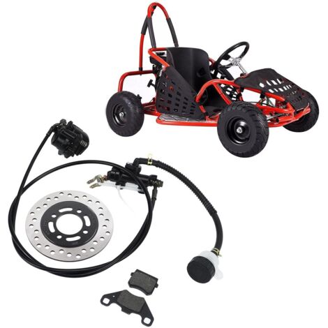 Étrier de frein à disque hydraulique, Kit de frein à disque plaquette de frein Rotor de disque pour 50cc 110cc 125cc 150cc 200cc 250cc Dirt Bike Quad ATV Go Kart (1/4)