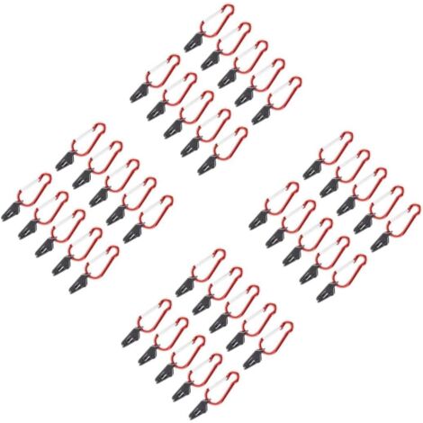 Lot de 40 clips pour tente de camping , bâche et auvent , accessoires d'extérieur robustes et durables (1/5)
