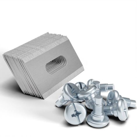 Lot de 30 lames de gazon pour Husqvarna avec double lame aiguise en acier inoxydable 35.8x18.5x0.65mm (1/5)