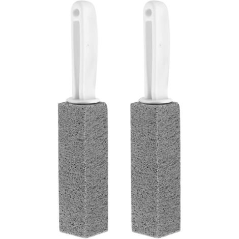 Ensemble de 2 nettoyants pour pierre ponce , pierre abrasive , bloc de nettoyage pour crêpière , pierre ponce pour toilettes/salle de bain , brosse de nettoyage , convient pour barbecue , gril , pisci (1/5)