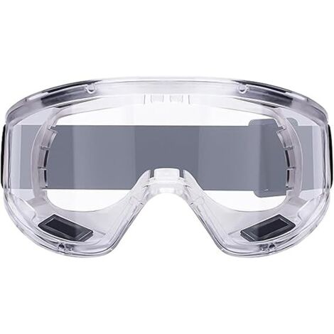 Lunettes de sécurité anti-buée  Lunettes de sécurité transparentes anti-rayures , lunettes de protection des yeux idéales pour le bricolage , le ponçage , la poussière , le travail du bois , la (1/5)