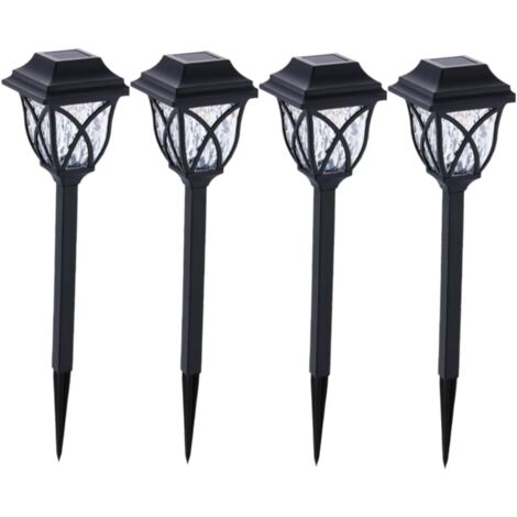 Lot de 4 lampes solaires LED de jardin , imperméables et chaudes , pour jardin extérieur [Classe énergétique A] (1/5)