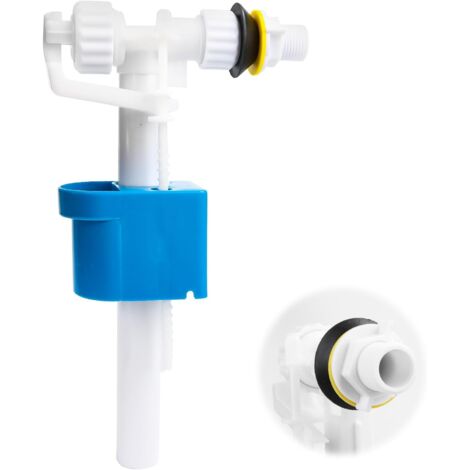 Robinet de remplissage universel G1/2" pour réservoir de chasse d'eau - Pour réservoirs bas ou hauts - Quantité d'eau réglable - Économie d'eau - Silencieux (1/5)