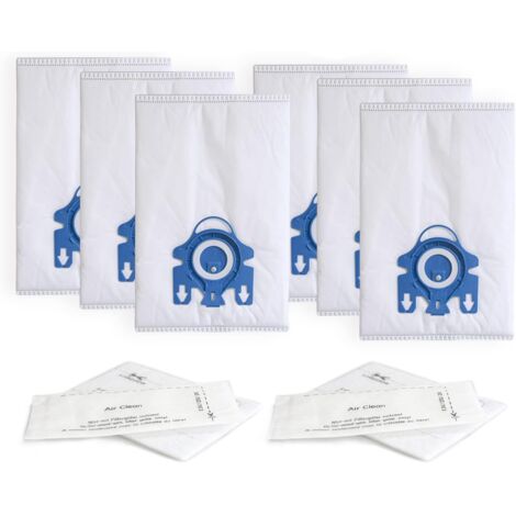 Sacs à poussière de remplacement compatibles avec les aspirateurs Miele Classic C1 , Complete C2 , Complete C3 , S227/S240 , S270 , S400 , S2 , S5 , S8 (6 sacs à poussière + 2 filtres S et filtres) (1/5)