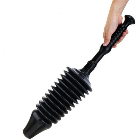 Déboucheur de toilettes - Déboucheur de toilettes robuste et flexible - Noir (1/5)