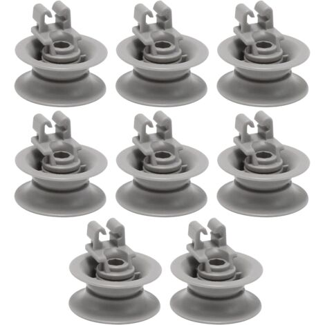 Roue supérieure de lave-vaisselle 8 pièces 611475 , pièces de rechange pour roue de panier à vaisselle Bosch bsh-00611475 1559847 AH3477735 AH8727387 Gris (roue supérieure) (1/5)