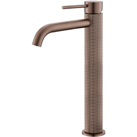 Robinet de lavabo de salle de bain en or rose (1/4)
