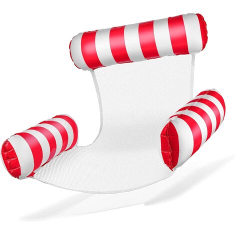 Chaise de natation gonflable avec dossier et accoudoirs pour relaxation (1/5)