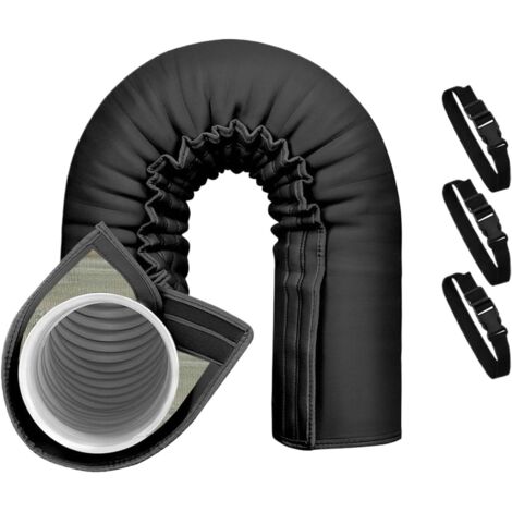 Union – Protection tuyau climatisation – Enveloppe isolante triple couche ajustable – Isolation anti-chaleur – Diamètre 13/15 cm – Installation facile