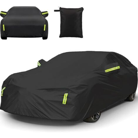 Union – Bâche pour voiture SUV imperméable 480 x 175 x 150 cm – Tissu enduit d'argent 210T – Protection neige, soleil et UV – Installation rapide
