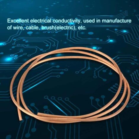 2M T2 Tuyau de Cuivre Souple Tube de Cuivre pour Tuyauterie de Réfrigération OD 6mm ID 4mm Épaisseur 1mm pour Réfrigération (OD 6mm, ID 4mm)