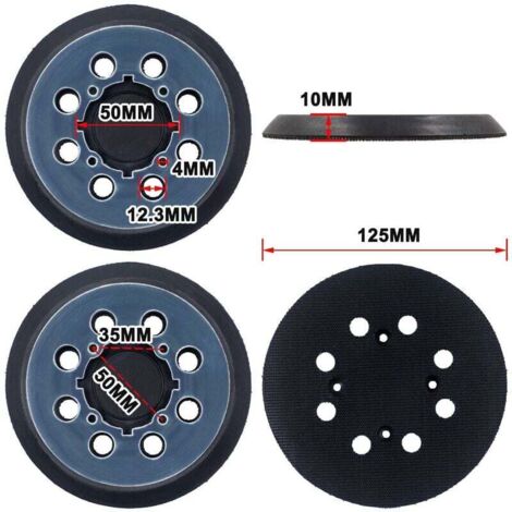 Patin de rechange pour ponceuse DeWalt DCW210N DWE6423 5", numéro de pièce du fabricant d’équipement d’origine : N329079 (1 pcs) (1/4)