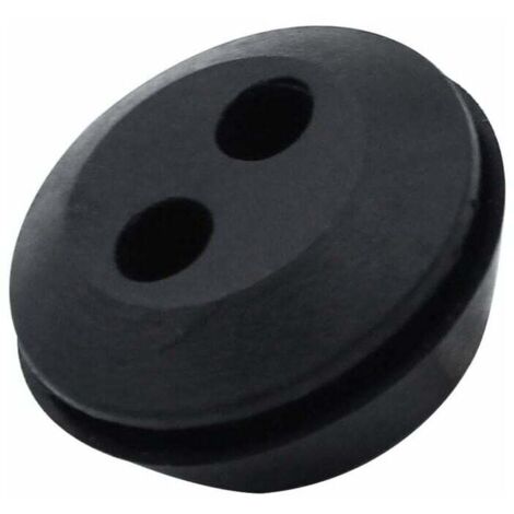 Lot de 6 Bouchon de Tuyau de Carburant Joint de Réservoir Caoutchouc 2 Trous Passe durite passe Durite Reservoir Debroussailleuse Accessoires
