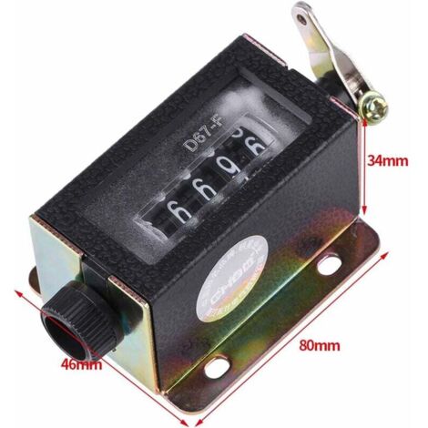 Mini Compteur Mécanique Manuel Compteur 5 Chiffres Arithmomètre (1/4)
