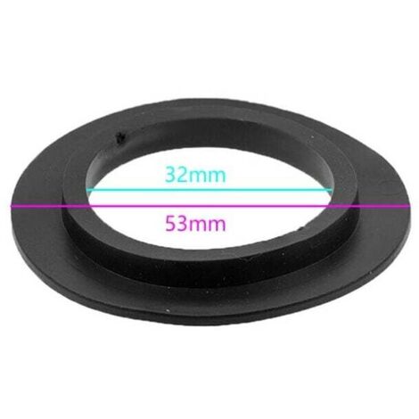 Union – Lot de 5 joints d'étanchéité en caoutchouc noir 53mm – Pour bonde de baignoire et lavabo – Remplacement anti-fuite (1/4)
