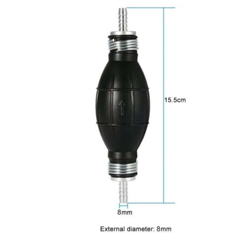 8mm Poire D'Amorcage Carburant Pompe à Main Inline Bateaux Alliage Gasoil Essence Diesel Pump,Universelle Pump Essence,Huile, Eau,Pompe de transfert de carburant,Automobile,Jardin Pompe (1/4)