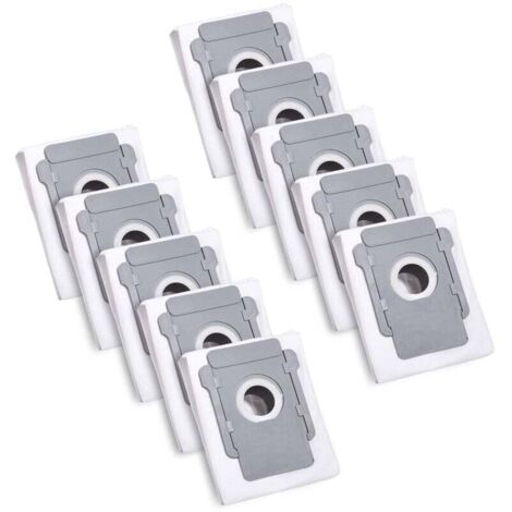 10 Sacs d'aspirateur pour iRobot Roomba i7 i7+ i3 i3+ i4 i4+ i6 i6+ j7 j7+ i8 i8+S9 S9+ E5 E6 E7 Clean Base, Sac à Poussière de Rechange Accessoire (1/5)
